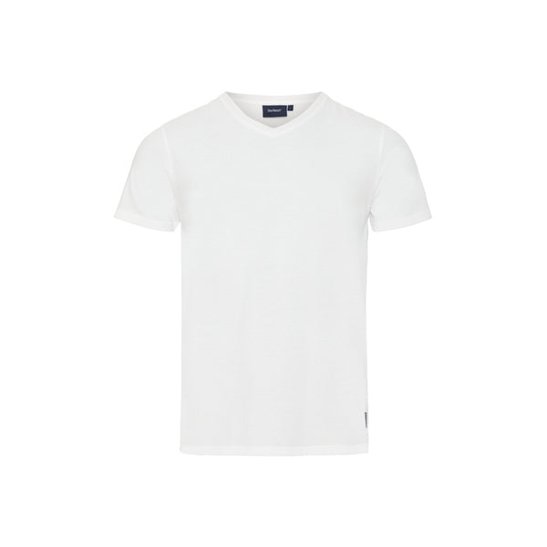 Sea Ranch Juan V-Neck Organic Cotton Tee Short Sleeve Tee 1001 Pearl