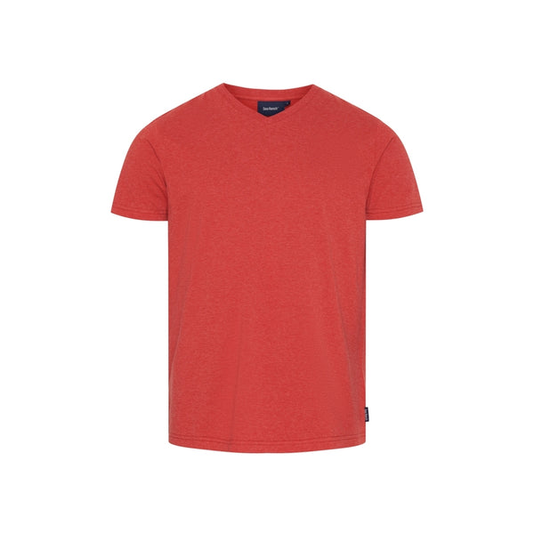 Sea Ranch Juan V-Neck Organic Cotton Tee Short Sleeve Tee 3000 SR Red