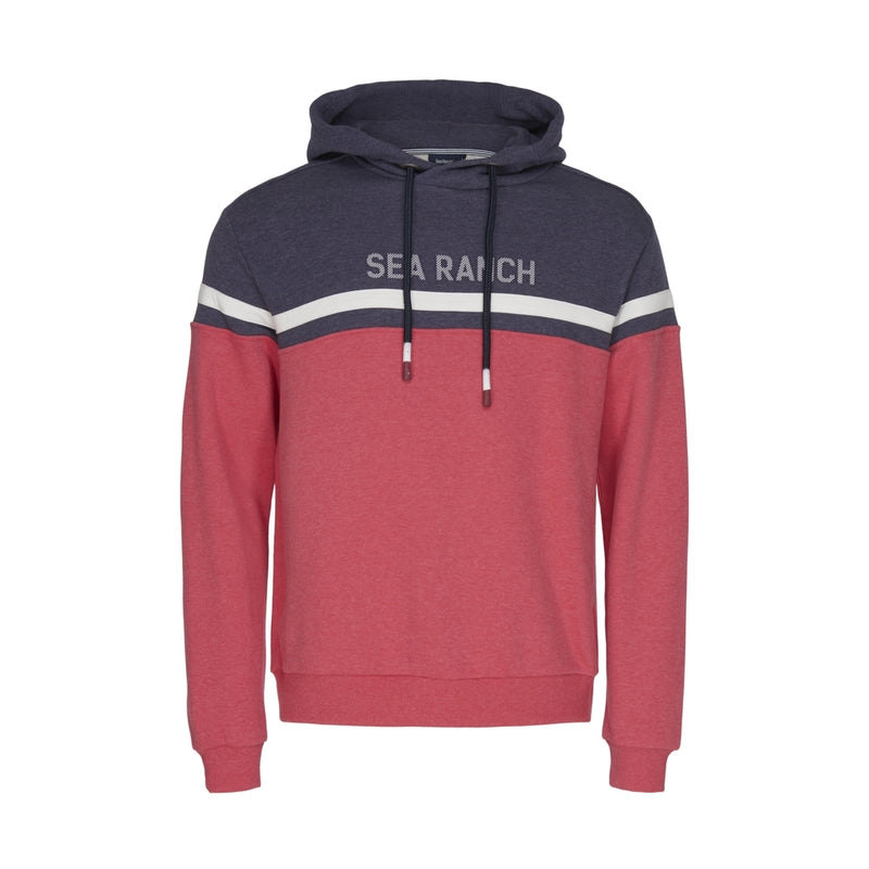 Sea Ranch Justin Colourblock Hoodie Sweats 4046 SR Navy/SR Red