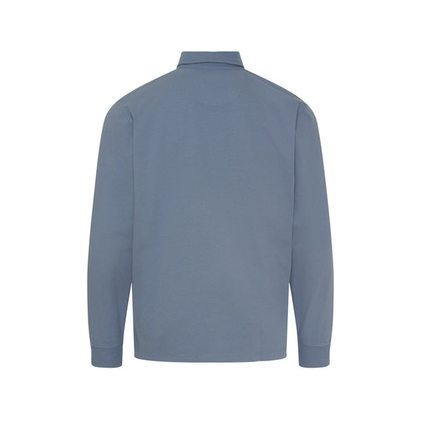 Sea Ranch Karl Rugby Long Sleeve Tee 4117 Dusty Blue