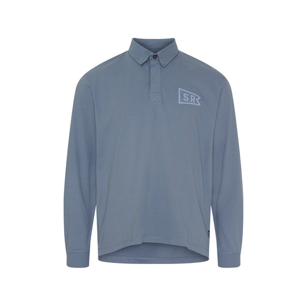 Sea Ranch Karl Rugby Long Sleeve Tee 4117 Dusty Blue