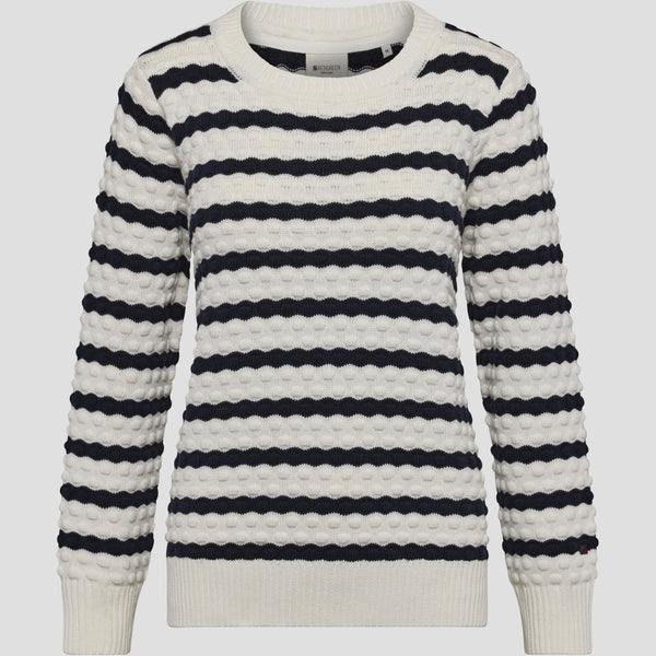 Redgreen Women Kay Knit Knit 120 Off White Stripe