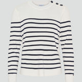 Redgreen Women Ketty Knit Knit 120 Off White Stripe