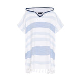 Sea Ranch Kids Bondi Beach Poncho Towels 4196 Federal Blue / White