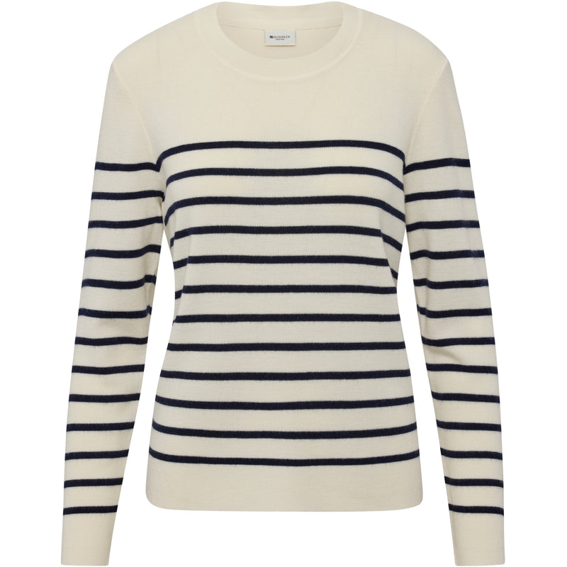 Redgreen Women Kirsty Knit Knit 120 Off White Stripe