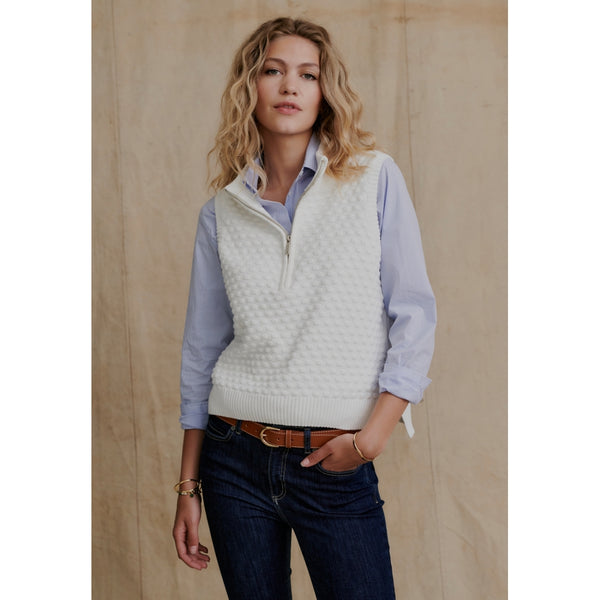 Redgreen Women Laurra Knit Vest Knit 020 Off White