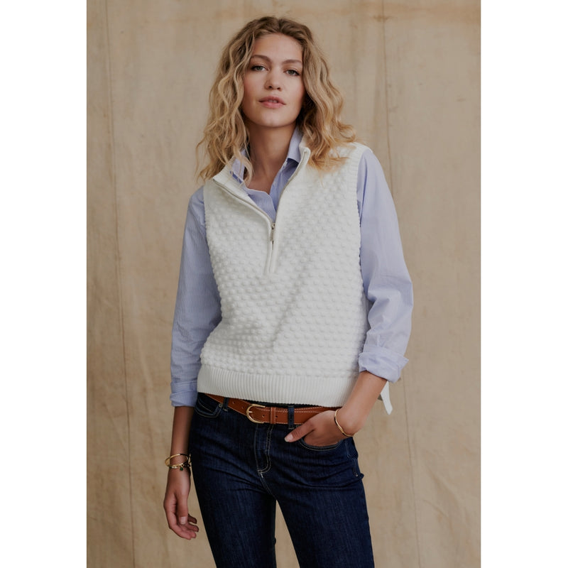 Redgreen Women Laurra Knit Vest Knit 020 Off White