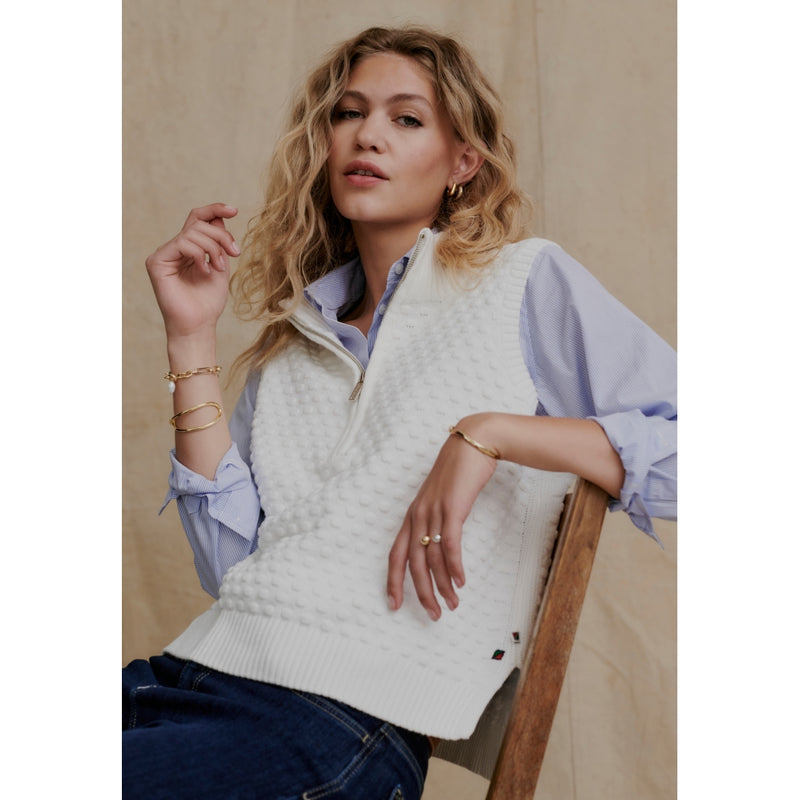 Redgreen Women Laurra Knit Vest Knit 020 Off White