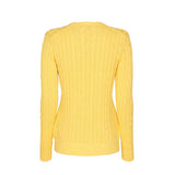 Sea Ranch Leonora Long Sleeve Knit Sweater Knit 2005 Lemon