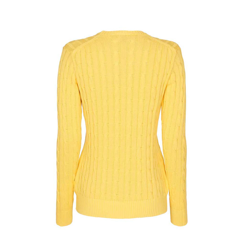 Sea Ranch Leonora Long Sleeve Knit Sweater Knit 2005 Lemon