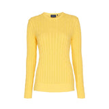 Sea Ranch Leonora Long Sleeve Knit Sweater Knit 2005 Lemon