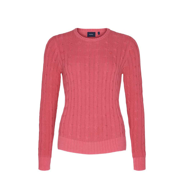 Sea Ranch Leonora Long Sleeve Knit Sweater Knit 3070 Carmine Rose