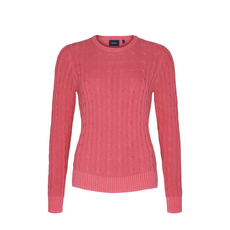 Sea Ranch Leonora Long Sleeve Knit Sweater Knit 3070 Carmine Rose