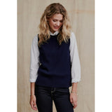 Redgreen Women Lera Knit Vest Knit 069 Dark Navy