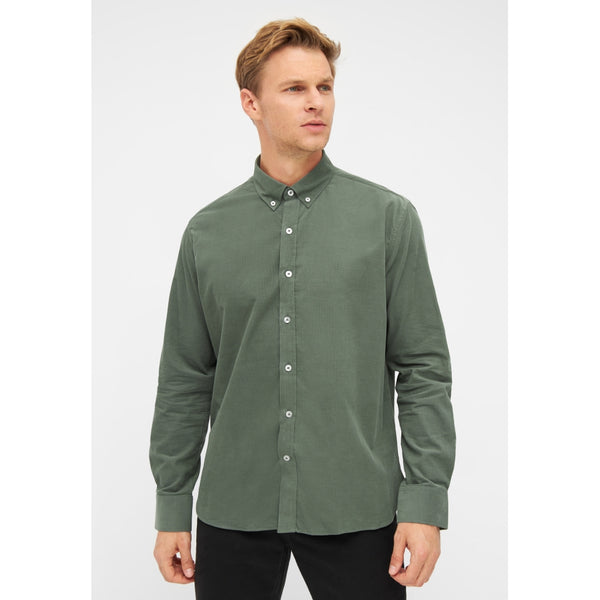 Sea Ranch Lester Baby Cord Shirt Shirts 5015 Dark Green