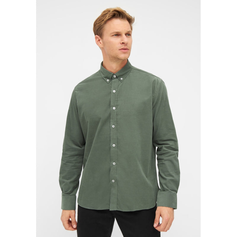 Sea Ranch Lester Baby Cord Shirt Shirts 5015 Dark Green