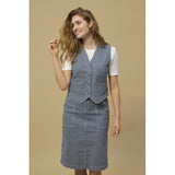 Redgreen Women Letty Vest Vest 166 Denim Stripe