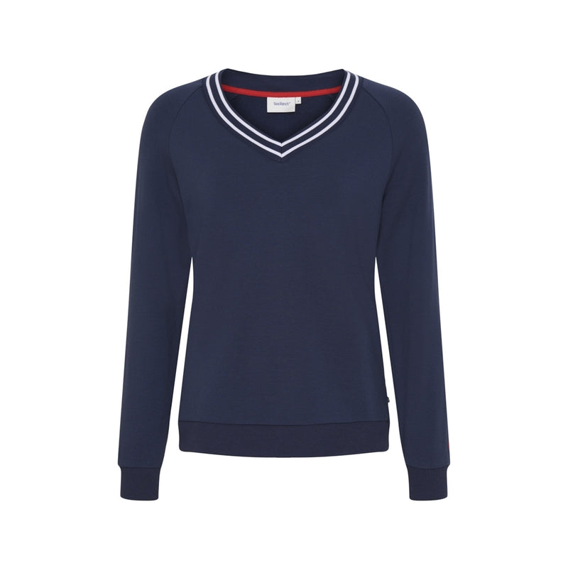 Sea Ranch Lin V-Neck Sweatshirt Sweats 4000 SR Navy