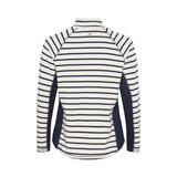 Sea Ranch Linn Full Zipper Long Sleeve Tee 1006 Pearl/SR Navy