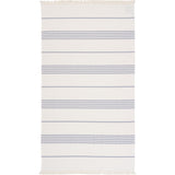 Sea Ranch Long Beach Towel Towels 1022 White/Dark Navy