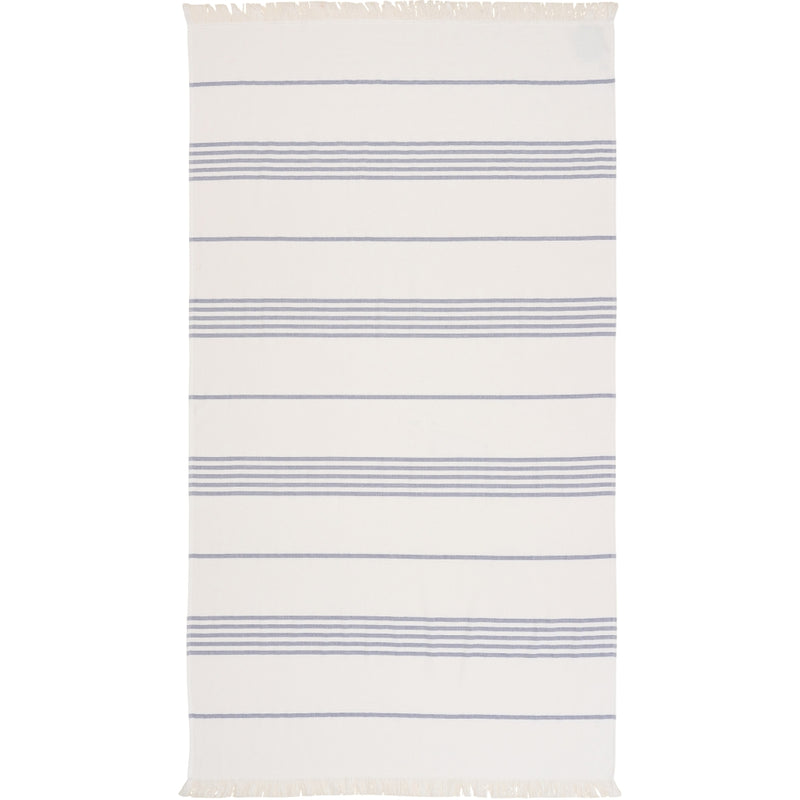 Sea Ranch Long Beach Towel Towels 1022 White/Dark Navy