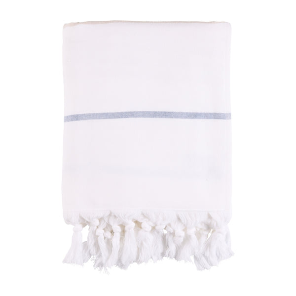 Sea Ranch Long Beach Towel Towels 1085 White/Oxford Tan