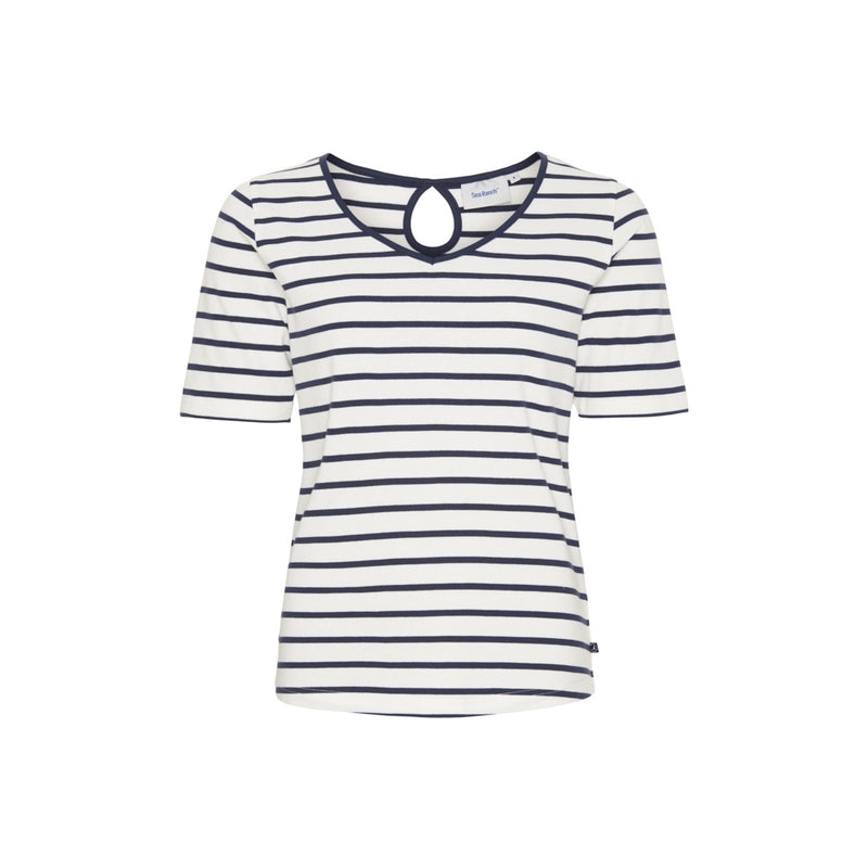 Sea Ranch Lou Tee Short Sleeve Tee 1006 Pearl/SR Navy