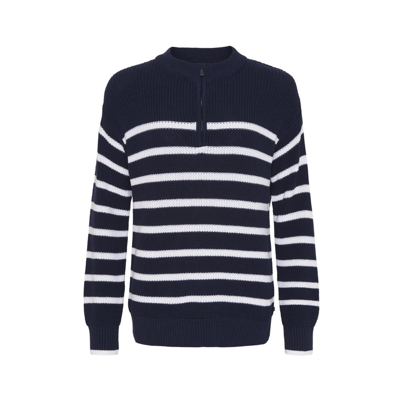 Sea Ranch Louise Half Zip Knit 4008 SR Navy/Pearl