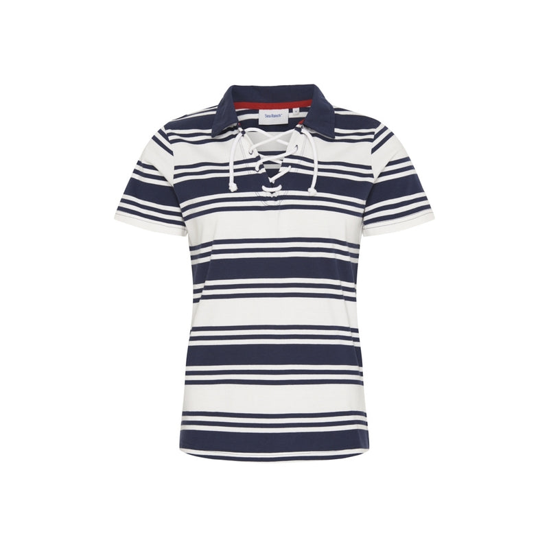 Sea Ranch Lynne Jersey Polo Polo 1006 Pearl/SR Navy