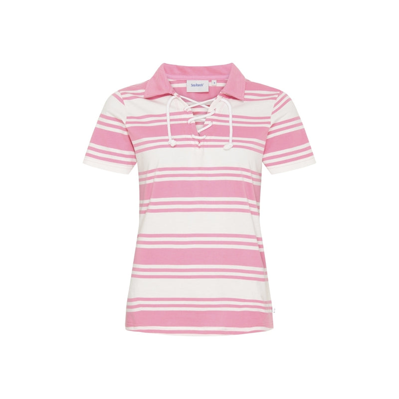 Sea Ranch Lynne Jersey Polo Polo 1007 Pearl/Rose