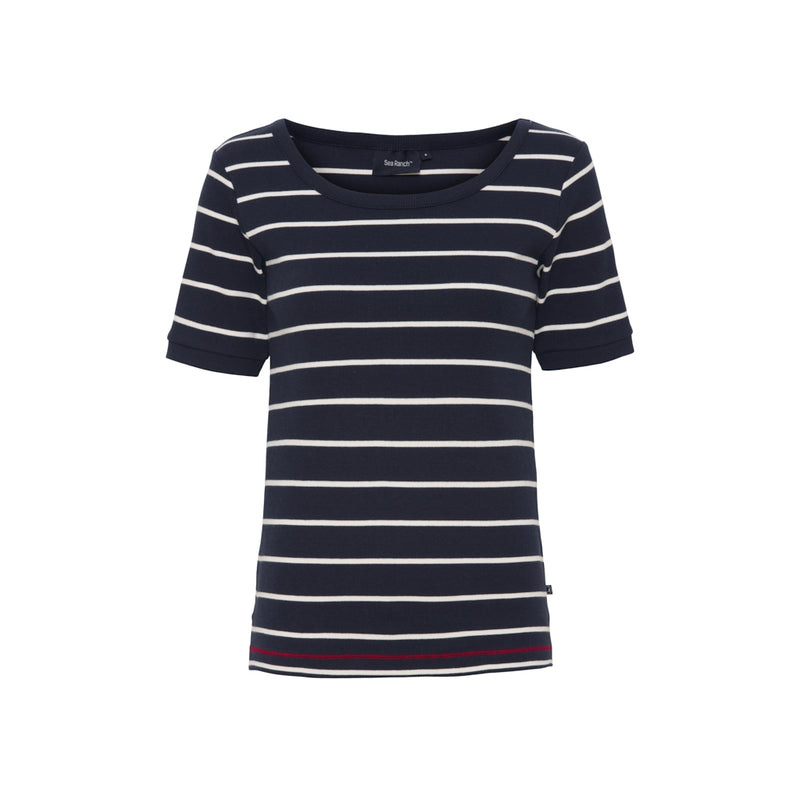 Sea Ranch Mabel T-shirt Short Sleeve Tee 4008 SR Navy/Pearl