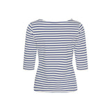 Sea Ranch Marina tee with UV protection Long Sleeve Tee 1118 White / Monaco Blue