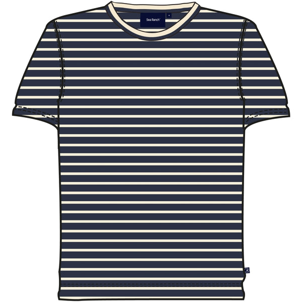 Sea Ranch Marstal Tee Short Sleeve Tee 4017 SR Navy/Ecru