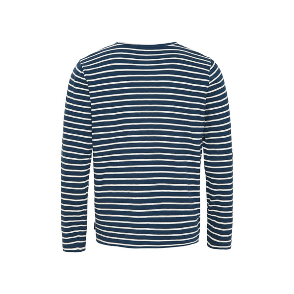 Sea Ranch Maurice T-shirt Long Sleeve Tee 4197 Insignia Blue / Ecru
