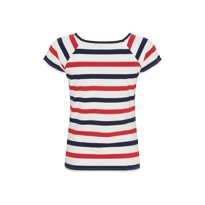 Sea Ranch Melanie Striped Short Sleeve Tee Short Sleeve Tee 1015 Pearl/SR Navy/SR Red