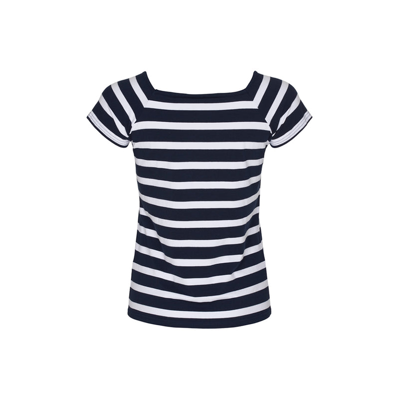 Sea Ranch Melanie Striped Short Sleeve Tee Short Sleeve Tee 4008 SR Navy/Pearl