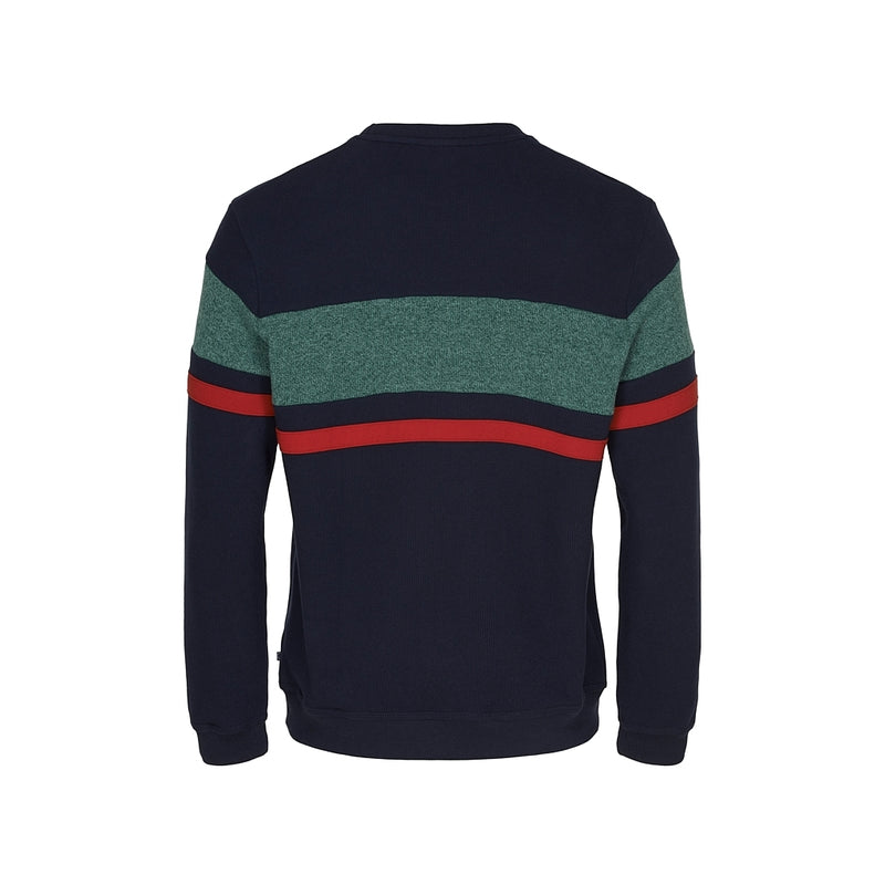 Sea Ranch Miki Retro Long Sleeve Sweater Sweats 4067 SR Navy/Ivy Green