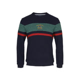 Sea Ranch Miki Retro Long Sleeve Sweater Sweats 4067 SR Navy/Ivy Green
