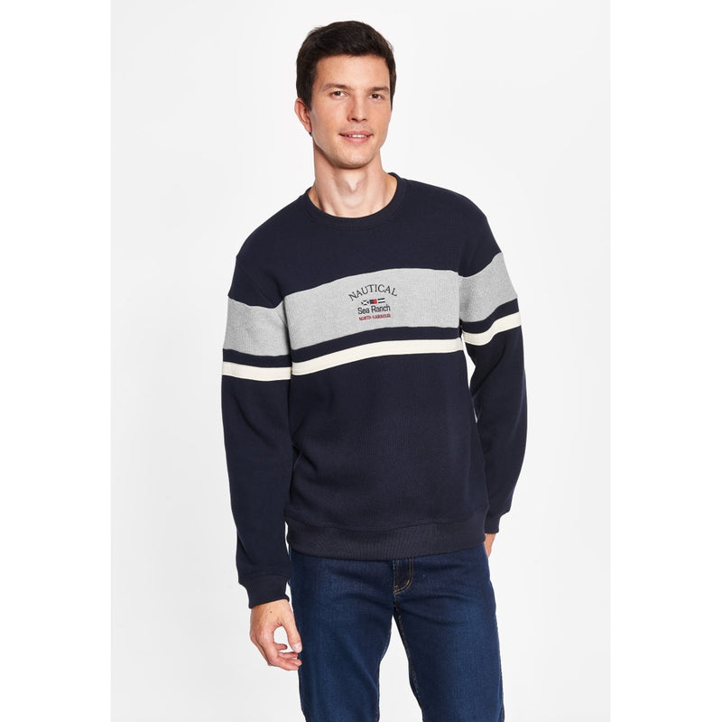 Sea Ranch Miki Retro Long Sleeve Sweater Sweats 4155 SR Navy/Grey