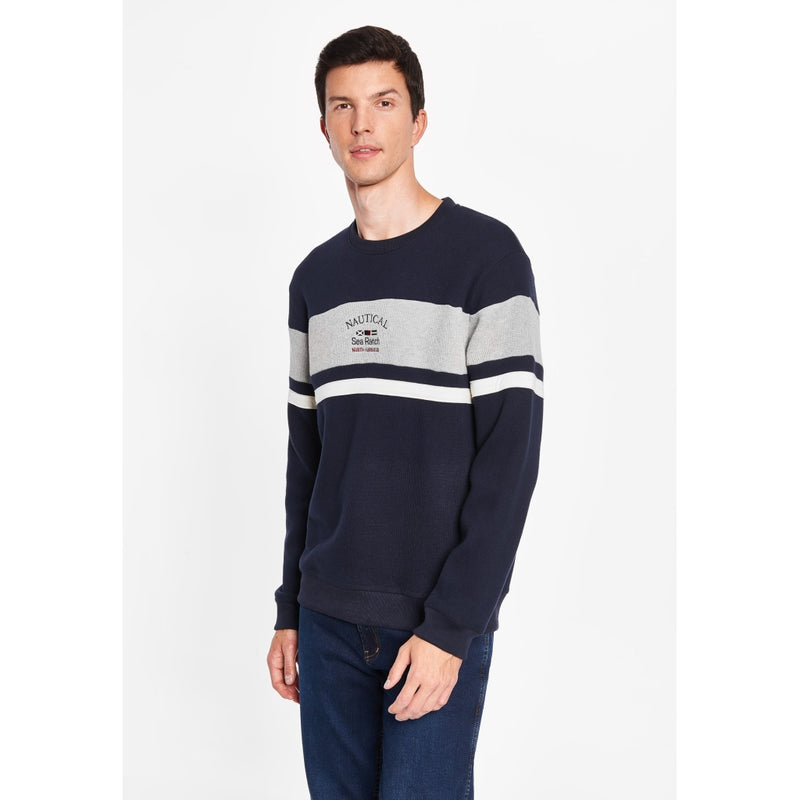 Sea Ranch Miki Retro Long Sleeve Sweater Sweats 4155 SR Navy/Grey