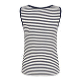 Sea Ranch Neel Tank Top Short Sleeve Tee 1006 Pearl/SR Navy