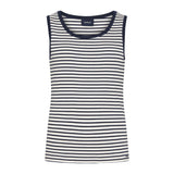 Sea Ranch Neel Tank Top Short Sleeve Tee 1006 Pearl/SR Navy