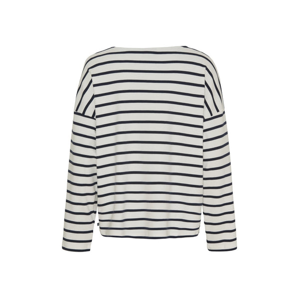 Sea Ranch Nessie Long Sleeve Tee 1006 Pearl/SR Navy