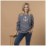 Sea Ranch Nessie Long Sleeve Tee 4008 SR Navy/Pearl