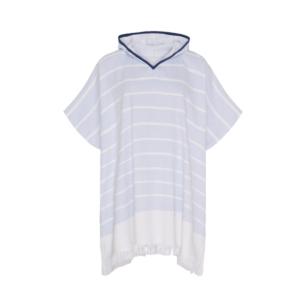 Sea Ranch Nissi Beach Poncho Towels 4166 Powder Blue / White