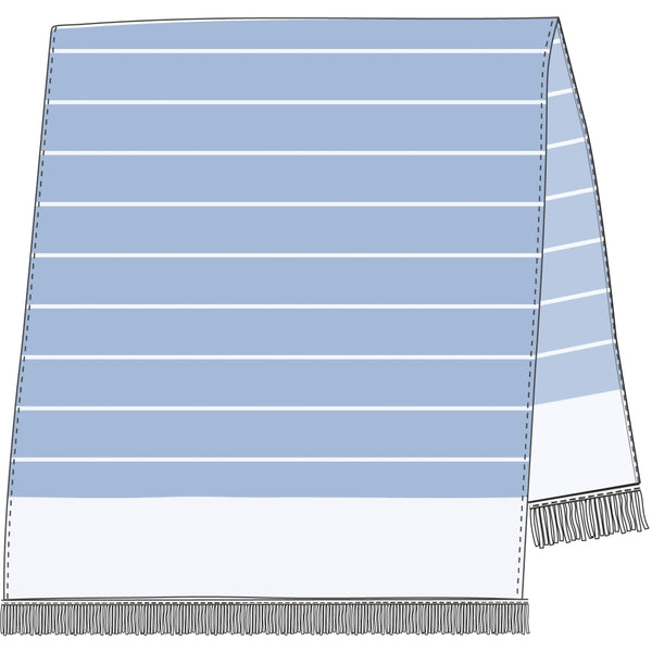 Sea Ranch Nissi Beach Towel Towels 4166 Powder Blue / White