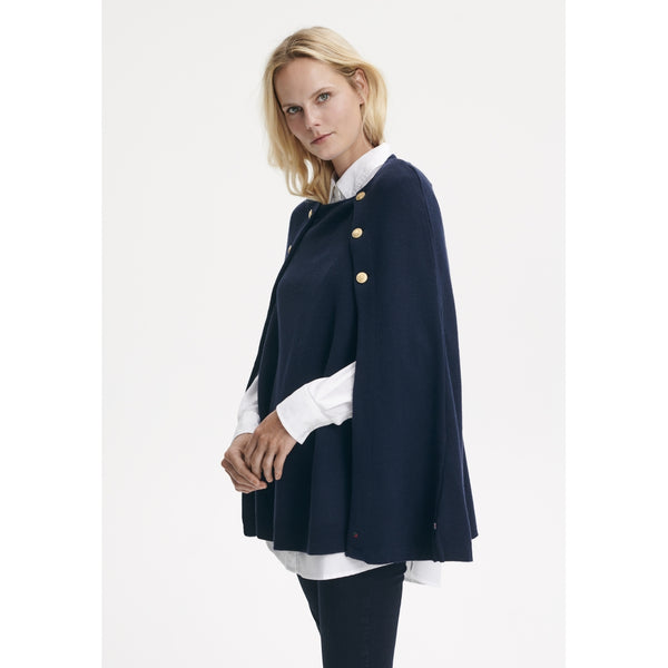 Redgreen Women Noemi strikket poncho Knit 068 Navy