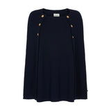 Redgreen Women Noemi strikket poncho Knit 068 Navy