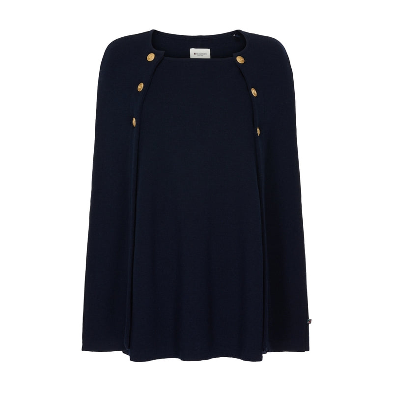 Redgreen Women Noemi strikket poncho Knit 068 Navy