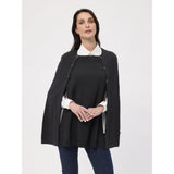 Redgreen Women Noemi strikket poncho Knit 499 Black Melange